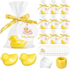 Leelosp Duck Soap Party Favors Gift with Transparent Bags and Thanks Tag for Baby Shower Guest Reveal Baptism Shower Wedding Birthday Summer Party Favor Decorations Supplies(50 Sets,Yellow) by Leelosp