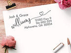 Personalized Address Stamp - Custom Self Inking Stamper - Black Ink, Wedding Rubber Stamp, pre-Inked with Black Ink, PSI - Image 5