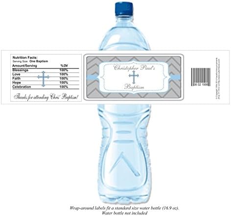 Holy Communion or Baptism Water Bottle Labels (Set of 24)(Y682) - Image 2
