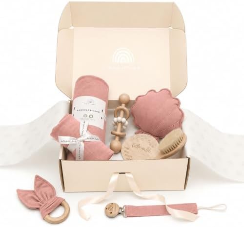 ARI MES Baby Gift Set for Newborns, Baby Shower Gift Basket with Swaddle by ARIMES