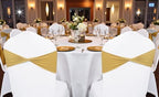 MDS Pack of 150 Spandex Chair Sashes Without Slider Buckles – Gold - Image 6