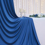 Prince Backdrop Curtains-Black n Royal Blue Drapes n Silver Sequin Backdrop - Image 6
