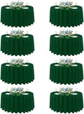 sancua Round Tablecloth 90 Inch Fit 30-72 Inch Tables, 8 Pack Hunter Green by sancua