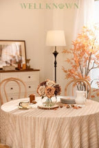 WELL KNOWN Silk Rose Coffee Brown Artificial Flowers Arrangements with Vase - Image 3