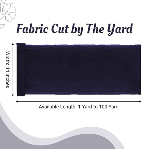 95 Yard Organza Fabric 44" Wide for Wedding Event Décor - Navy Blue - Image 2