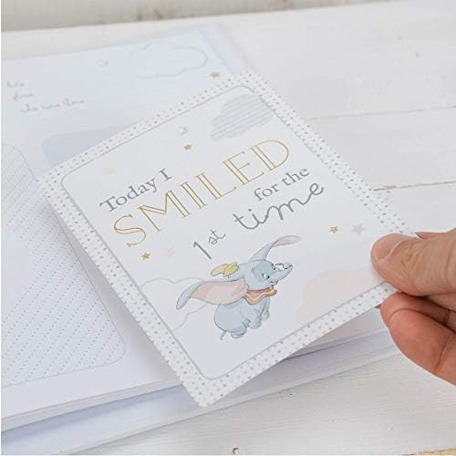 Widdop Disney Baby Dumbo Elephant Photo Album and Milestone Card Boxed Set - Image 2