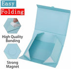 5 Pcs Large Gift Box 13.5x11.8x4.7 Inches, Blue Gift Boxes for Presents with Magnetic Closure Lid, Luxury Gift Box Rectangle Collapsible Boxes for Gift Packaging - Image 5