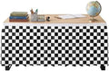 Sanwarm Table Skirt, 29" x 108", for Rectangular & Round Desk Checkered by SanwarmHomeDecor