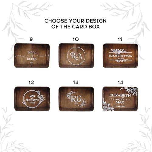 Rustic Wooden Wedding Guest Book Alternative – Personalized Heart Drop Box with Tree Design for Reception, Baby Shower & Engagement Party Decor - Personalized Wedding Guest Book Alternative - Image 7
