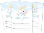 Pack of 30, Boy/Girl Baby Shower Party Collection, Baby Shower Invitation Cards, Fill in the Blank Invites WIth Envelopes, Baby Elephant Theme Party Supplies - Image 6