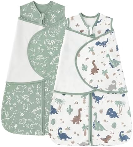 Baby Swaddle Sleep Sack 0-3 Months, Cotton Swaddles for Newborns by FIEMOL