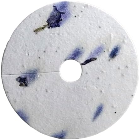 Of The Earth Handmade Paper - Wildflower Seed Paper Wine Glass Tag - 3" Diameter - Set of 36 - Choose Your Paper (04s Purple Petal) by OfTheEarth