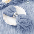 DeZerlor Dusty Blue Washable Cheesecloth Napkins Set of 100 for Wedding by DeZerlor