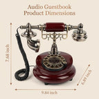 Audio Guest Book Wedding Phone, FESTRING Audio Guestbook (Wooden Brown) - Image 2