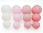 PapaKit Premium Large Party Decoration Set - Paper Lantern, Paper Fan, Tissue Pom Pom, Honeycomb (Dusty Rose Pink, 24 Piece Set) Birthday Party Baby Shower Wedding Event Décor - Image 3