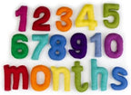 Counting Set- Monthly Milestone 3” Numbers- Rainbow by MatthewMae