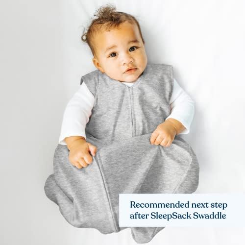 HALO SleepSack, 100% Cotton Wearable Blanket, Swaddle Transition Sleeping Bag, TOG 0.5 - Image 3