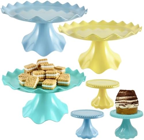 6 Pcs Mini Cup cake stand for Party, Wedding, Birthday, Baby Shower, Anniversary (Macaron Boy) by Unknown