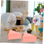 Garneck 50pcs Boxes Practical Sugar Container Lovely Presents Cases Triangle Cake Boxes - Image 5