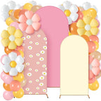 Foilswirl 34 Pcs Daisy Party Decor, 4ft 5ft 6ft Daisy Arch Backdrop Covers by Foilswirl