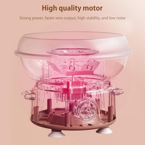 Cotton Candy Machine for Kids & Family, Mini Cotton Candy Maker with 10 Sticks & Sugar Scoop, Home Birthday Family Party Christmas Gift - Image 4