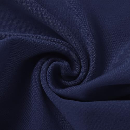 50 Pack Navy Blue Chair Sashes with Gold Buckle Slider, Spandex Dark Blue Bands Bows for Folding Chairs Gender Reveal Banquet Décor - Image 7
