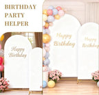 Metal Arch Backdrop Stand and Cover Set, 8FT, 6.6FT Party Backdrop, Easy to Assemble, Backdrop Stand for Parties, Birthday, Baby Showe - Image 7