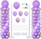 Purple Balloon Column Stand Kit of 2 with Lavender Balloons by ZyloonDecoration