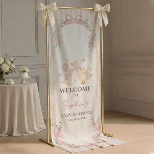 Custom Name Baby Shower Fabric Welcome Sign #5 - Image 5