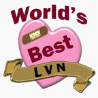 CafePress Worlds Best LVN Greeting Cards Greeting Card (20-pack), Note Card with Blank Inside, Birthday Card Matte - Image 3