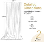 10x15ft Pink Backdrop Curtains for Baby Shower Parties Wrinkle Free Fabric Backdrop Curtain Wedding Photo Drapes Backdrop for Girls Birthday Party Gender Reveal Photography Back Drop 2 Panels 5x15FT - Image 5