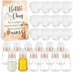 12 Set Bottle Chug Baby Shower Games Favors Funny Diaper Change Game Including Plastic Baby Bottles Chug Disposable Diapers Themed Sign for Gender Reveal Party Supplies (Brown,Bear) by Unknown