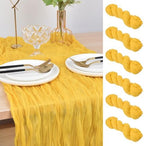 Yellow Cheesecloth Table Runner Fall Wedding Birthday Party Decor 6 Pack by Joanlody