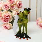 Frog Figurines Cake Topper Wedding Decorations Funny Small Desk Decor Shelf - Image 3
