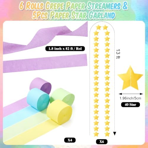 TaoBary Pastel Party Decorations 400 Extra Paper Chain - Image 5