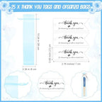 Threehoney 25 Sets Shower Party Favor for Guests Gift Fans, Blue - Image 3