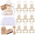 Bottle Openers Baby Shower Return Favors for Guests Cute Bottle Opener Decorations and Souvenirs with Organza Bags Tags for Theme Party Favors (Retro Style,73 pieces) (Teddy bear) by Uezea