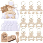 Bottle Openers Baby Shower Return Favors for Guests Cute Bottle Opener Decorations and Souvenirs with Organza Bags Tags for Theme Party Favors (Retro Style,73 pieces) (Teddy bear) by Uezea