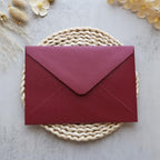 50PCS A7 Burgundy Envelopes, 5.3×7.6" Floral Liner Envelopes - Image 4
