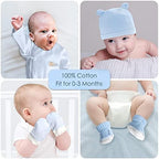 iAOVUEBY Baby Boy Gifts, Baby Shower Gifts - Newborn Bear Toys Rattle Blanket Infant Shoes Onesie Wooden Keepsake Babies Registry Gift Essentials Basket, Unique New Baby Gift Set for Boys 0+ Months - Image 5