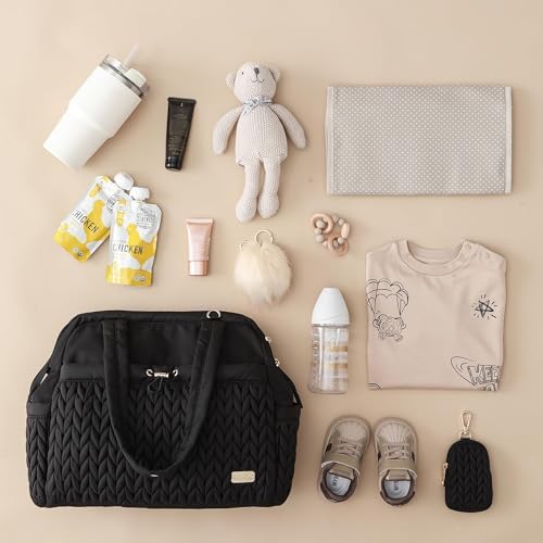 Asha Diaper Bag Tote For Daily Use, Travel Shoulder Diaper Bag With Long Strap - Image 3