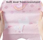 SUNVENO Disposable Baby Bibs with Crumb Catcher Pocket, Leakproof Liner, Adjustable Adhesive Tabs, Individually Wrapped - Image 6