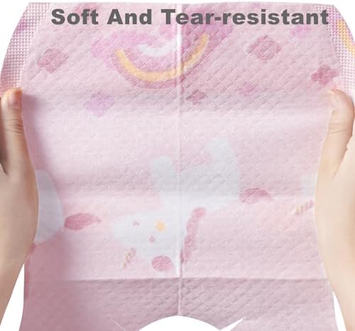 SUNVENO Disposable Baby Bibs with Crumb Catcher Pocket, Leakproof Liner, Adjustable Adhesive Tabs, Individually Wrapped - Image 6