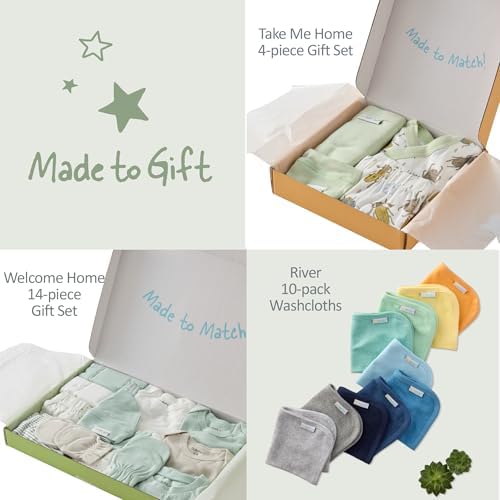 Butterblu Check Me Out 6-Piece Baby Layette Gift Set 100% Organic Cotton - Image 6