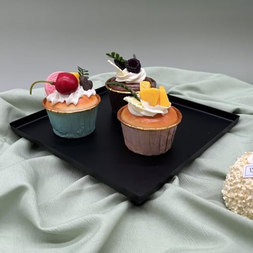 Set of 7 Black Cake Stands Metal Dessert Display Holder Table Decor - Image 7