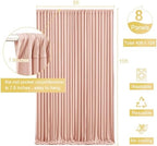 40ft x 10ft Wrinkle Free Blush Pink Wedding Backdrop Curtains for Party Bridal Shower Reception Decorations Blush Pink Fabric Curtain Backdrops Drapes for Photography Baby Shower Birthday Background - Image 5