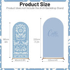 Blue Cielito Lindo Arch Backdrop Cover, HYMENEX 6ft and 7.2ft Mexican Arch Backdrop Cover for Cielito Lindo Party Decorations Mexican Talavera Wedding Bridal Baby Shower Party Supplies - Image 2