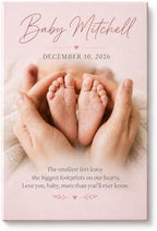 TWING Custom Baby Keepsake Birth Stats Photo Print Wall Decor, 16 X 24 in by TwingRepublic