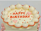 Nice purchase Realistic Fake Birthday Cake Fake Food Bakery Shop Display Model Party Decoration Pro Cake Faux Replica Cake (6 inch Wide & Style E) - Image 2