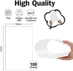 White Blank Cover Stock 8.5x14 Thick Paper 100 Sheets - Image 2
